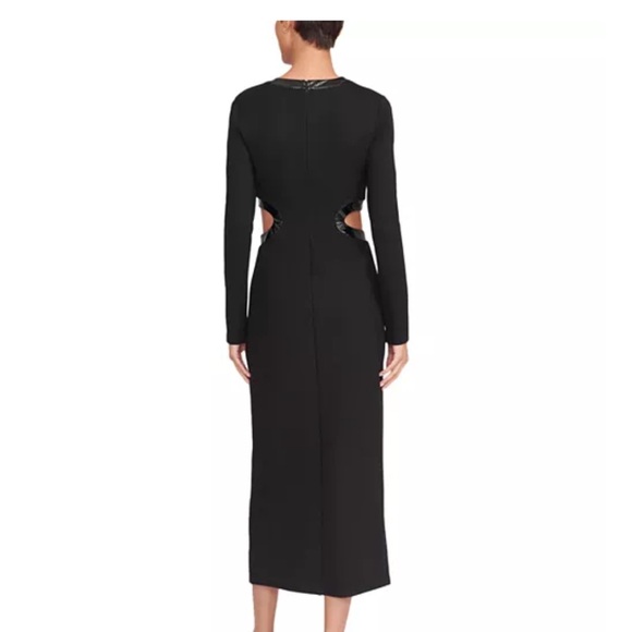 STAUD Black Long Sleeve Dolce Dress - Picture 2 of 4